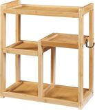en.casa Badkamerrek Höör voor wandmontage 42x37x17 cm bamboe