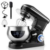 Robot pâtissier 1800 W, 5 litres, 6 vitesses + fonction pulse, commande tactile LED