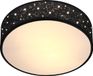 Monzana Plafondlamp - Sterrenhemel Rond 38cm 40 Watt Stof - Zwart