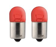 cyclingcolors 2x gloeilamp BA15s 5W 6V rode gloeilamp auto motorfiets bromfiets scooter tractor vrachtwagen bestelwagen