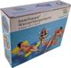 Matelas de piscine gonflable sans marque avec filet - matelas pneumatique bleu pour adultes et enfants - accessoire de piscine pour les vacances d'été
