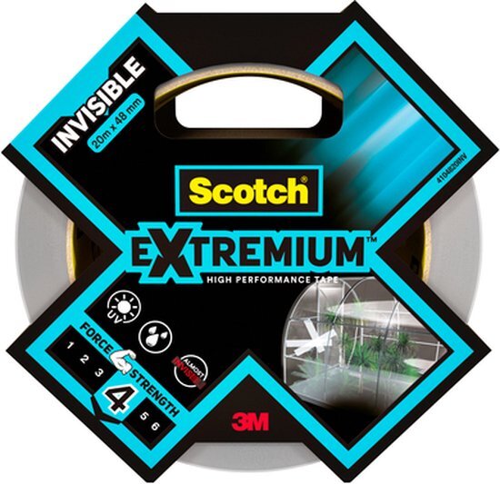 3M Scotch krachtige duct tape 48 mm x 20 m transparant