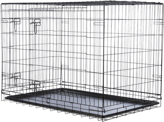 Trixie Hondenkennel - Inklapbaar, Zwart - 109x71x79 cm
