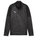 PUMA Maillot d'Entraînement teamCUP Fermeture Éclair 1/4 - Noir/Argenté/Gris Enfant, pointure 152 cm