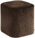 ATMOSPHERA CREATEUR D'INTERIEUR Pouf Selia carré 35x35cm marron