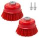Set de 2 brosses à pots pour meuleuse d'angle