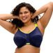 Elomi Plus Size Energise Underwire Sportbeha voor dames, Meerkleurig