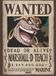 ABYSTYLE GBEye Poster One Piece - Wanted Blackbeard 38x52cm