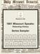 1861 Missouri Speaks: Series Sampler