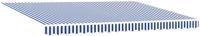 vidaXL Handbediende luifel met LED's Blauw, Wit, Anthraciet 4 x 3 m