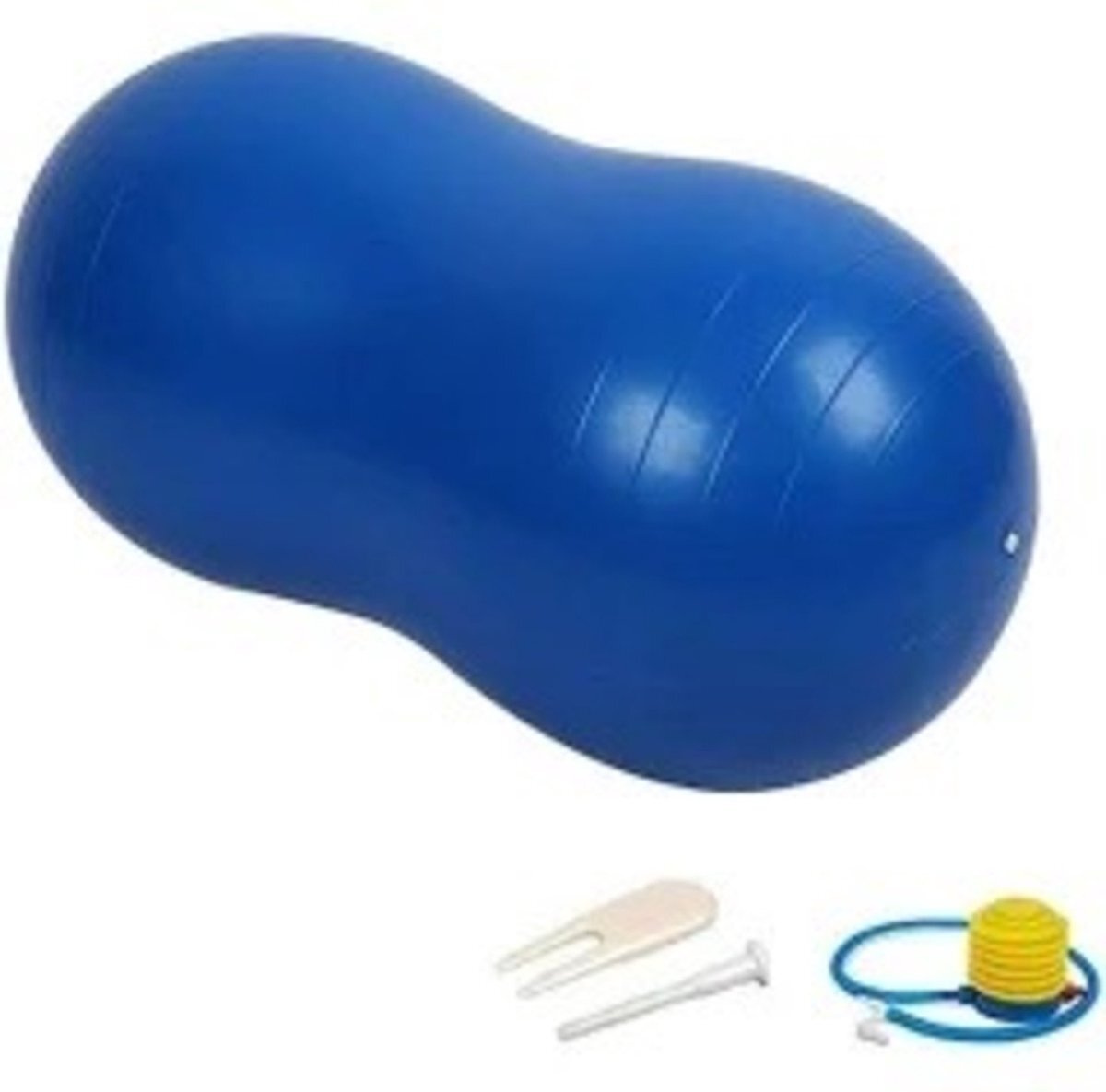 Padisport Peanut Yoga Bal 90x45cm - blauw - fitnessbal - yogabal - groot - peanutbal - zwangerschapsbal