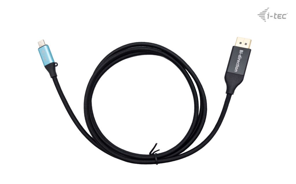 i-tec USB-C DisplayPort Bi-Directional Cable Adapter 8K/30Hz 1.5m Black