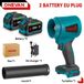 Souffleur de feuilles/souffleur d'air - Turboblazer - Moteur sans balai - 400 m/s vitesse de l'air - 4000–5999 W puissance - Haute pression - 2x kit batterie - Or