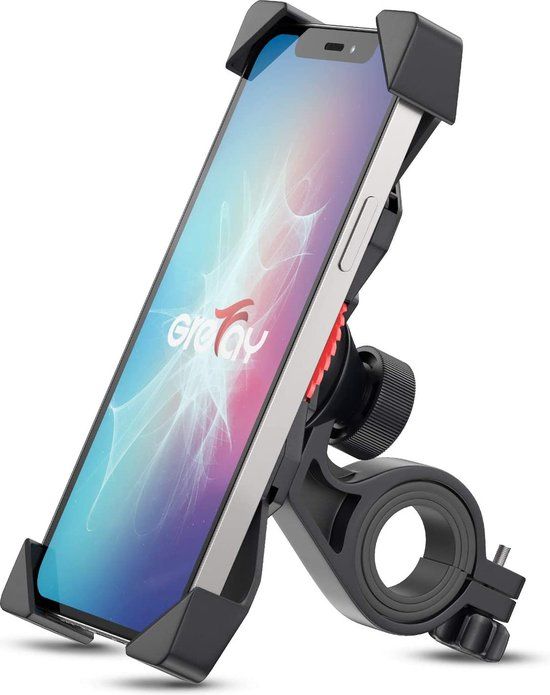 Grefay Fiets Telefoonhouder - Universeel - 360° Draaibaar - Voor 3.5-6.5" Smartphones