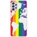 Samsung Bedrukt siliconen hoesje compatibel met Galaxy A72 4G Map LGBT