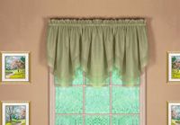 Today's Curtain Emelia Original Voile Ascot 25", Stoffig blad, 40" B x 25" L