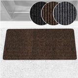 ANRO Deurmat Mischa Bruin 100x50cm – Schoonloopmat Antislip Rubber