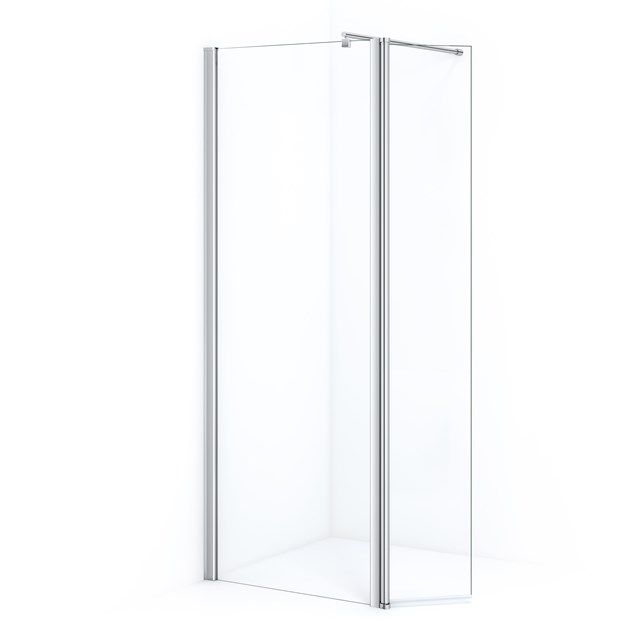 Maxaro Inloopdouche 80 cm met Draaibare Zijwand 35 cm Chroom