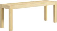 Homcom Houten Zitbank 3-zits Natuur 120x33x45 cm