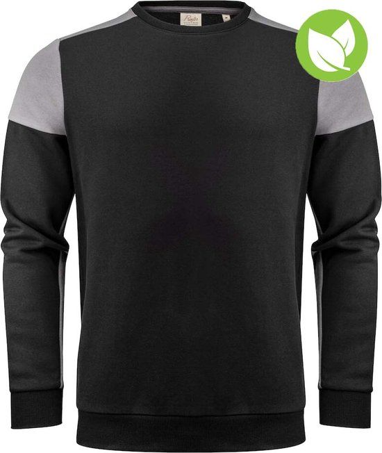 Printer PRIME Ronde Hals T-shirt - Zwart/Staalgrijs - XXL - Heren