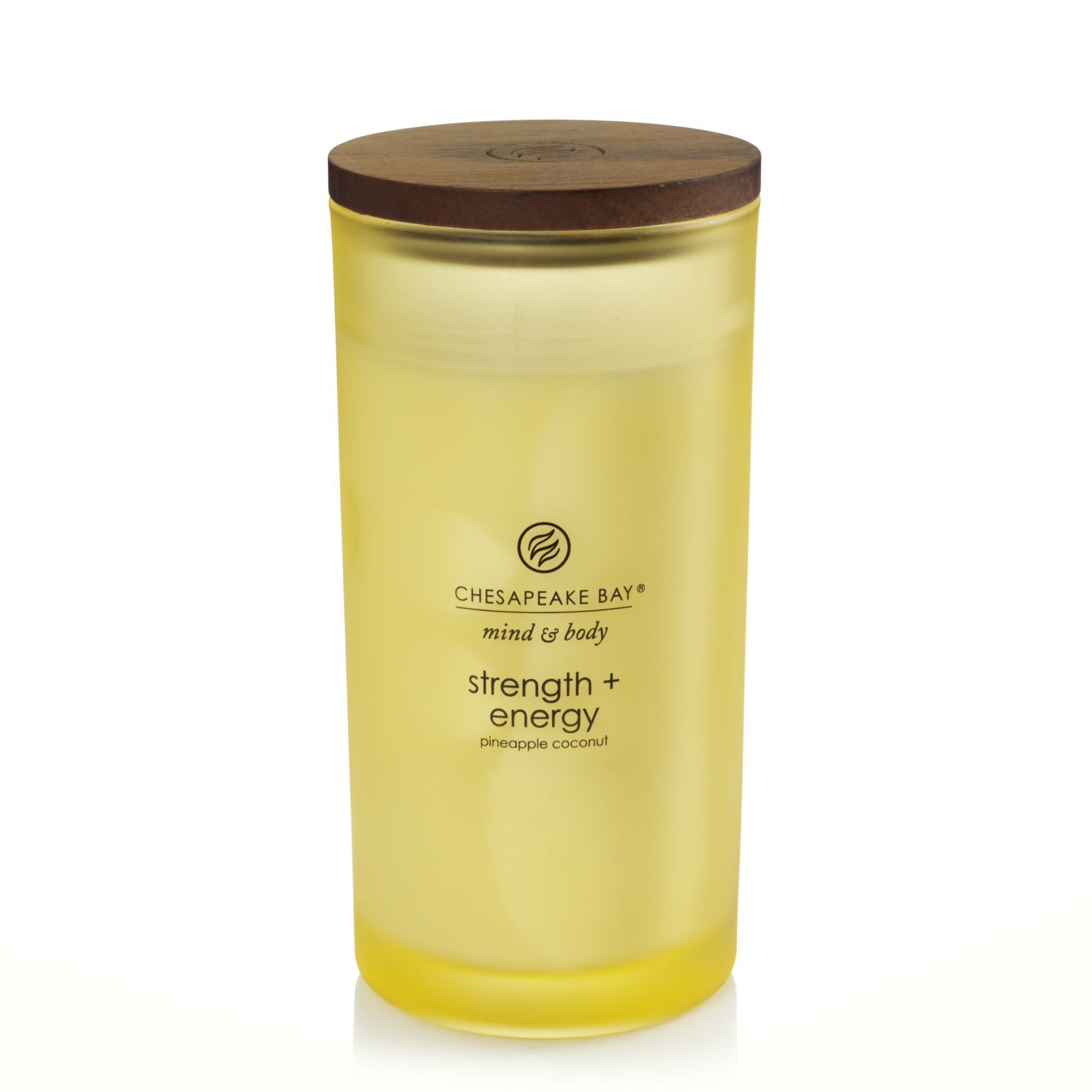 Chesapeake Bay Strength & Energy Cylinder Candle - Yellow - 24 Hours