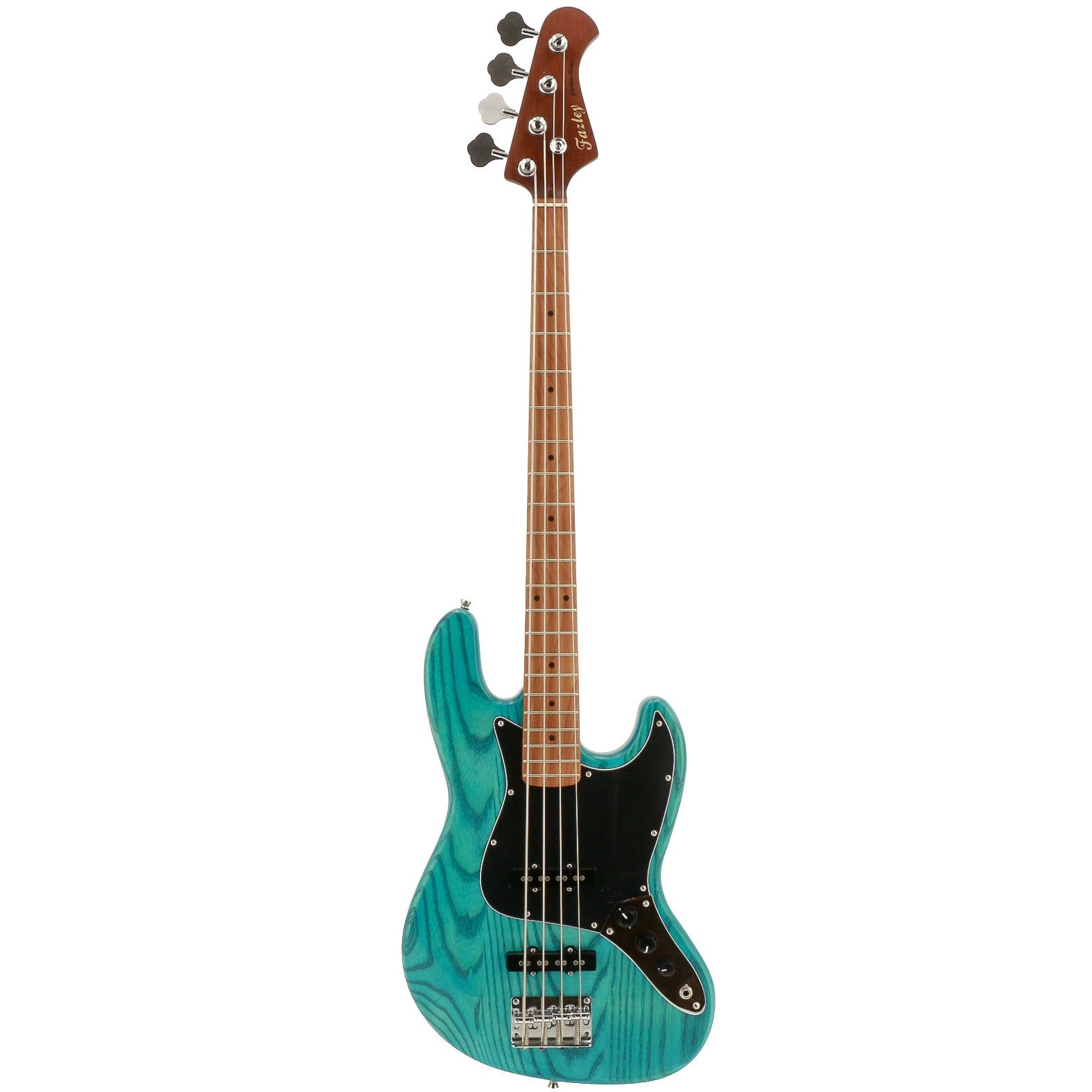 Fazley Outlaw Series Judge Plus Blue Electric Bass Guitar with Gigbag