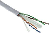 ACT XS6105 CAT6A U/UTP Massief PVC Eca 23AWG | Grijs | 500 meter