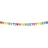 Haza Letterslinger gefeliciteerd kleur | 5 stuks