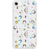 Unicorn Rainbow Siliconen hoesje compatibel met iPhone 8