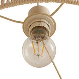 Lindby hanglamp Anuva, Ø 45 cm, beige, papier, E27
