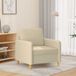 Maison Exclusive Fauteuil, crème, 60 cm, rembourré