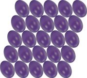Merkloos Hobby knutsel eieren - 25x - 4,5 cm - paars - kunststof - decoratie paaseieren