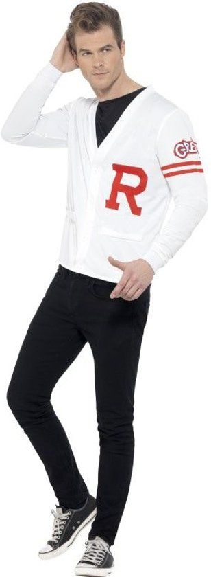 Smiffys Grease Kostuum Grease Rydell School Man Large Carnaval kostuum Verkleedkleding