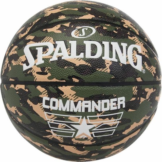 United Sports Unisex - Spalding Commander Sz7 Ball, Camo, 7