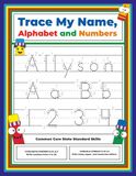 Trace My Name Alphabet and Numbers Workbook for Allyson