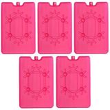 Merkloos / Sans marque Humbert Und Brandt Gmbh 5x Koelelementen fel roze 16 cm