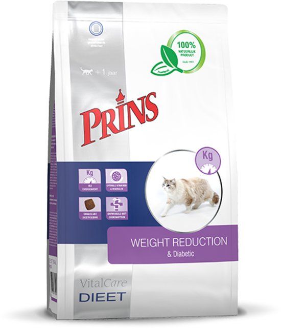 Prins VitalCare Weight Reduction & Diabetic - Kat - Volledig droogvoer - 5 kg
