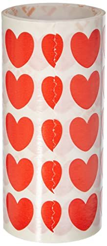 Apli Kids 16731 - Rol hartjes 20 x 18 mm rood