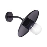 Xanlite Wandlamp, bekabeld, indus, zwart, IP44