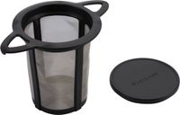 Westmark Herbruikbare theefilter/dripper, met deksel/lekbakje, Teatime, kunststof en roestvrij staal, 11 x 7,2 cm