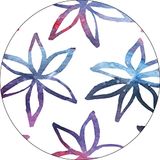 Bonateks Ronde digitaal bedrukte muismat, antislip onderkant, voor kantoor en thuis, diameter: 22 cm