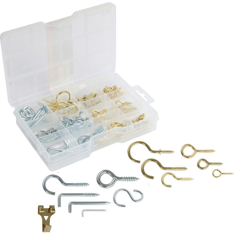Set schroefhaken & ogen 102-delig