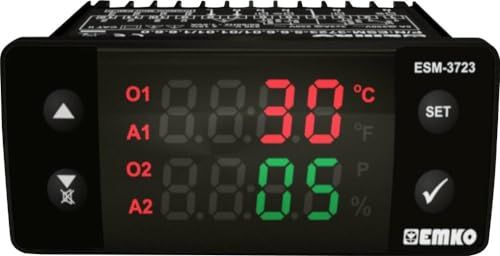 Emko ESM-3723.5.6.6.0.1/01.01/1.6.6.0 Tweestanden- en PID-regelaar Temperatuurregelaar ProNem Mini Relais 5 A (l x b x h) 65 x 76 x 35 mm
