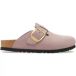 Birkenstock Sandales en cuir nubuck à grosse boucle femme Boston