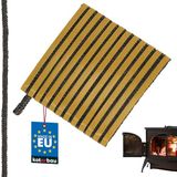KOTARBAU® Kachelband - Kachelkoord - 6 x 2.5 mm - Ovenafdichtband - 2,5 m - Haardafdichting - Glasvezel - Zwart - Zelfklevende Glasvezel Touw - Hittebestendig Vuurvaste Deurpakking