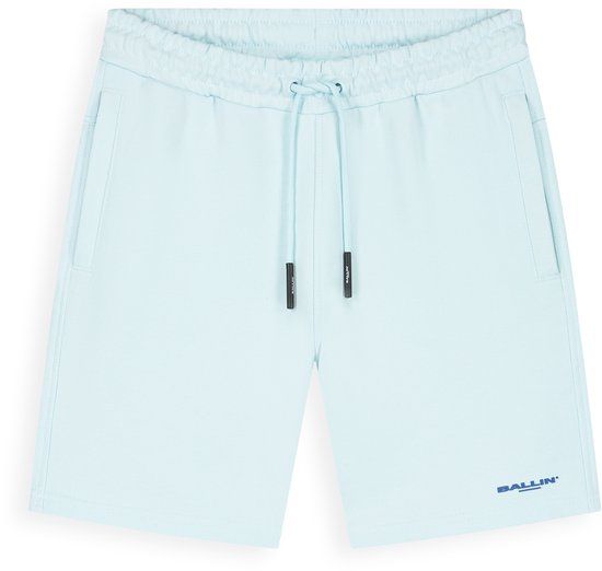 Ballin Amsterdam Jongens Regular fit Shorts Sweat Light Blue Maat 152