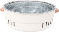 Merkloos Compacte Barbecue - Houtskoolgrill Buiten - Buiten Koken - Roestvrij Staal - 33 x 32 x 14 cm - Zilver