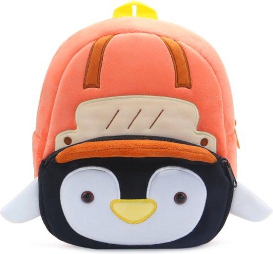 BoefieBoef Schaatsen Pinguin Kinder Rugtas - 6L - Oranje