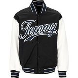 tommy-hilfiger College Jacket Veste Letterman pour hommes Ext Noir/Multi