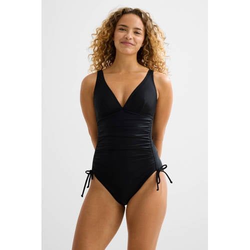 BEACHWAVE corrigerend badpak met beugel zwart